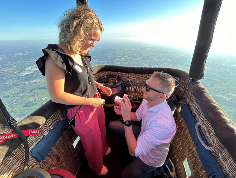 huwelijksaanzoek  ad ballon