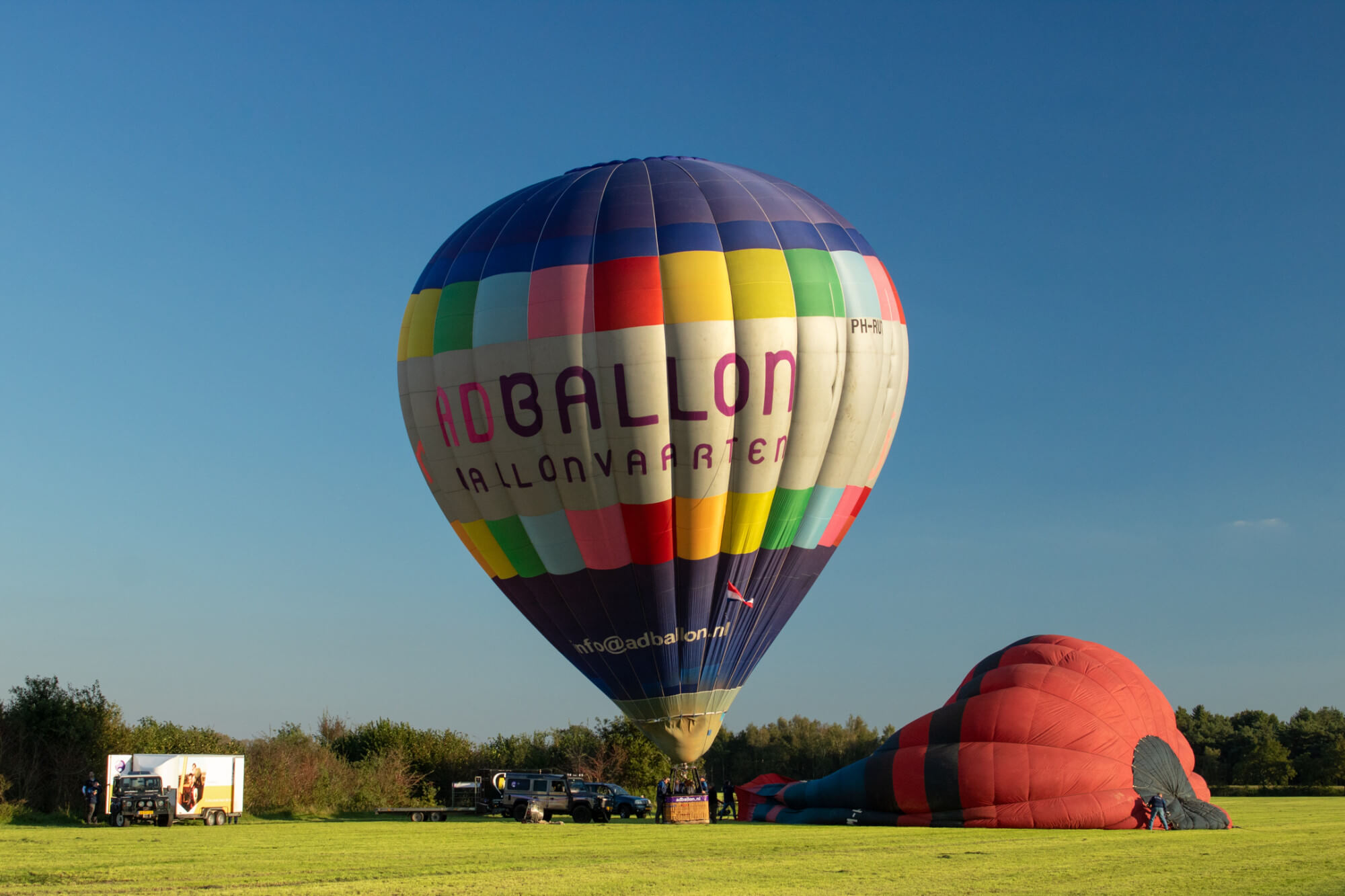 luchtballon van ad ballon met relaties