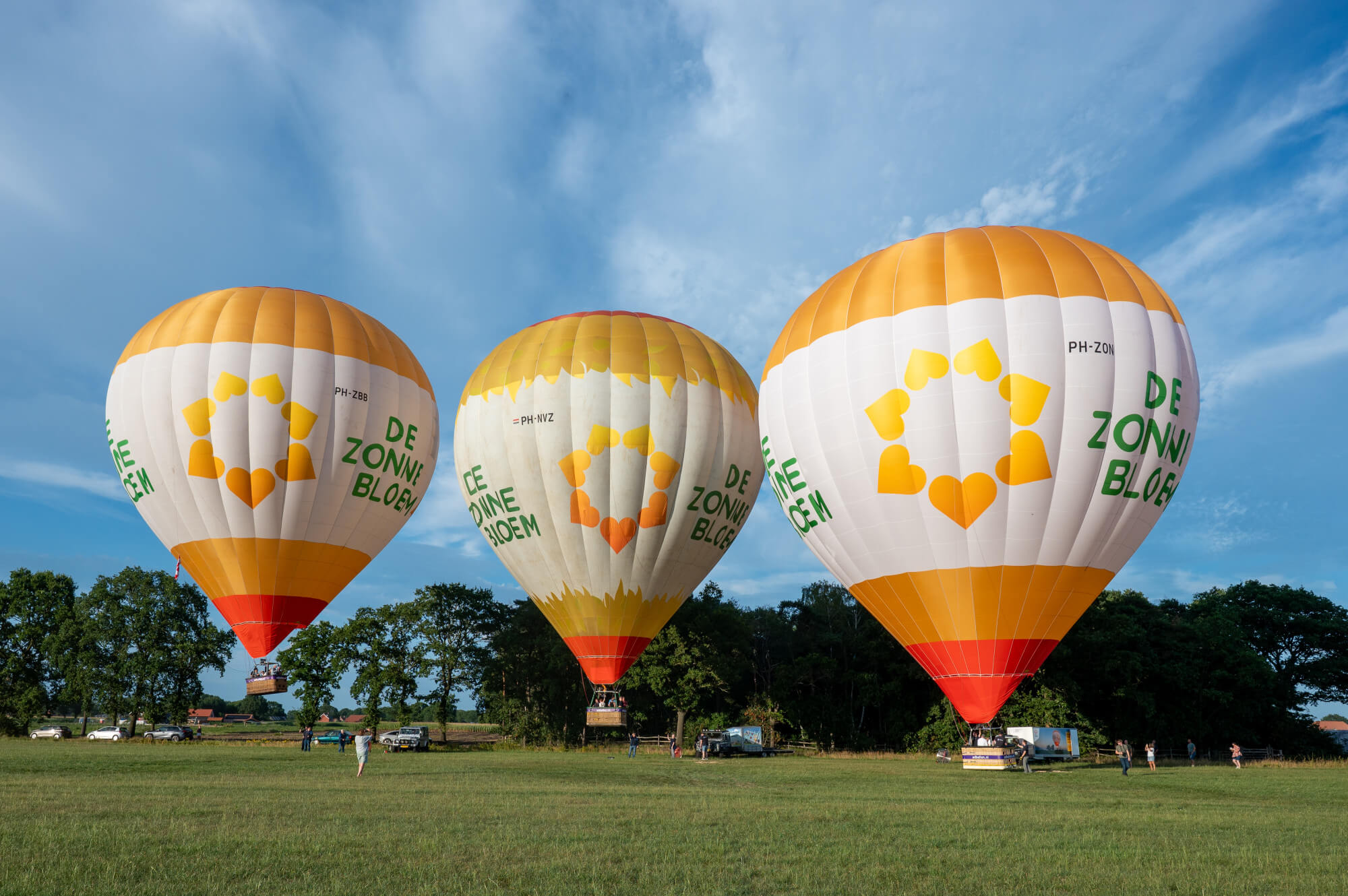 ad ballon zonnebloem mindervalide ballonvaart